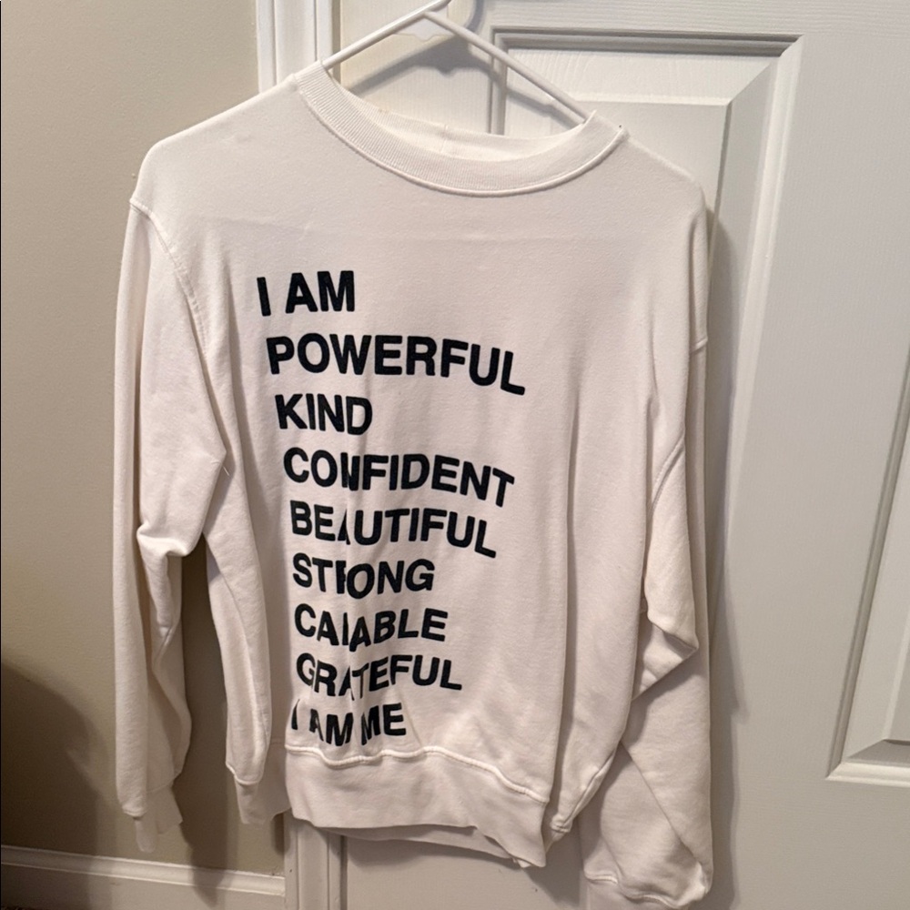Nwt anine bing White Graphic Women's Sweater